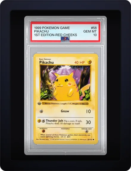 PSA 10 Pikachu, 1999 1st Edition