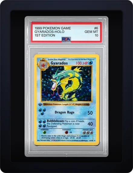 PSA 10 Gyarados Holo, 1999 1st Edition
